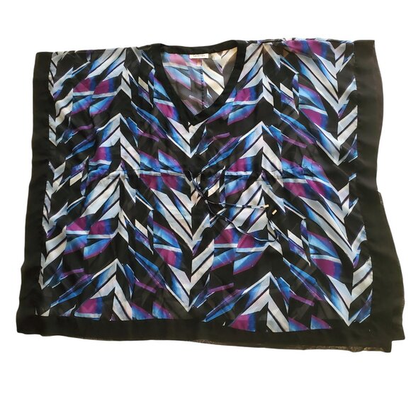 Calvin Klein Swim CoverUp Kimono Lightweight Transparent Tie Waist - Picture 5 of 15